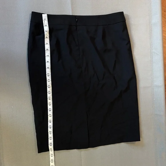 Talbots Classic Black Pencil size 6 wool blend Skirt - Picture 6 of 6